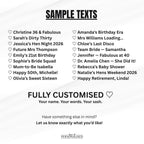 Personalised Birthday Sash
