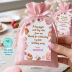 Sweet First Birthday Party Set, Pink Invitation, Welcome Sign & Thank You Card