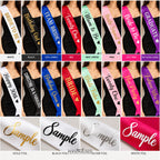 Personalised Birthday Sash