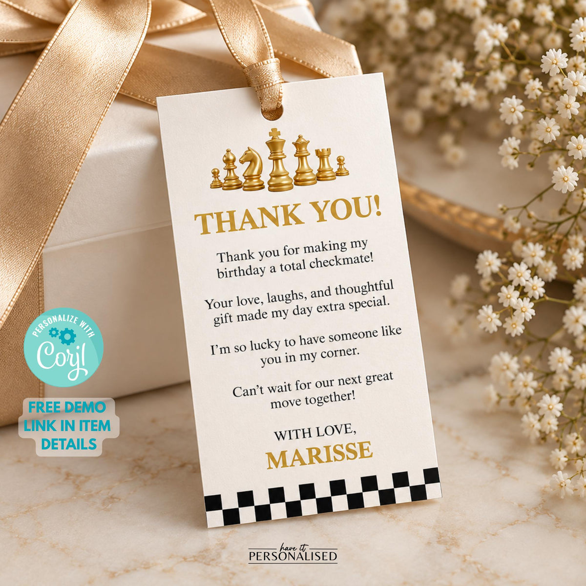 Chess Birthday Welcome Sign, Editable Checkmate Party Poster (Digital Download)