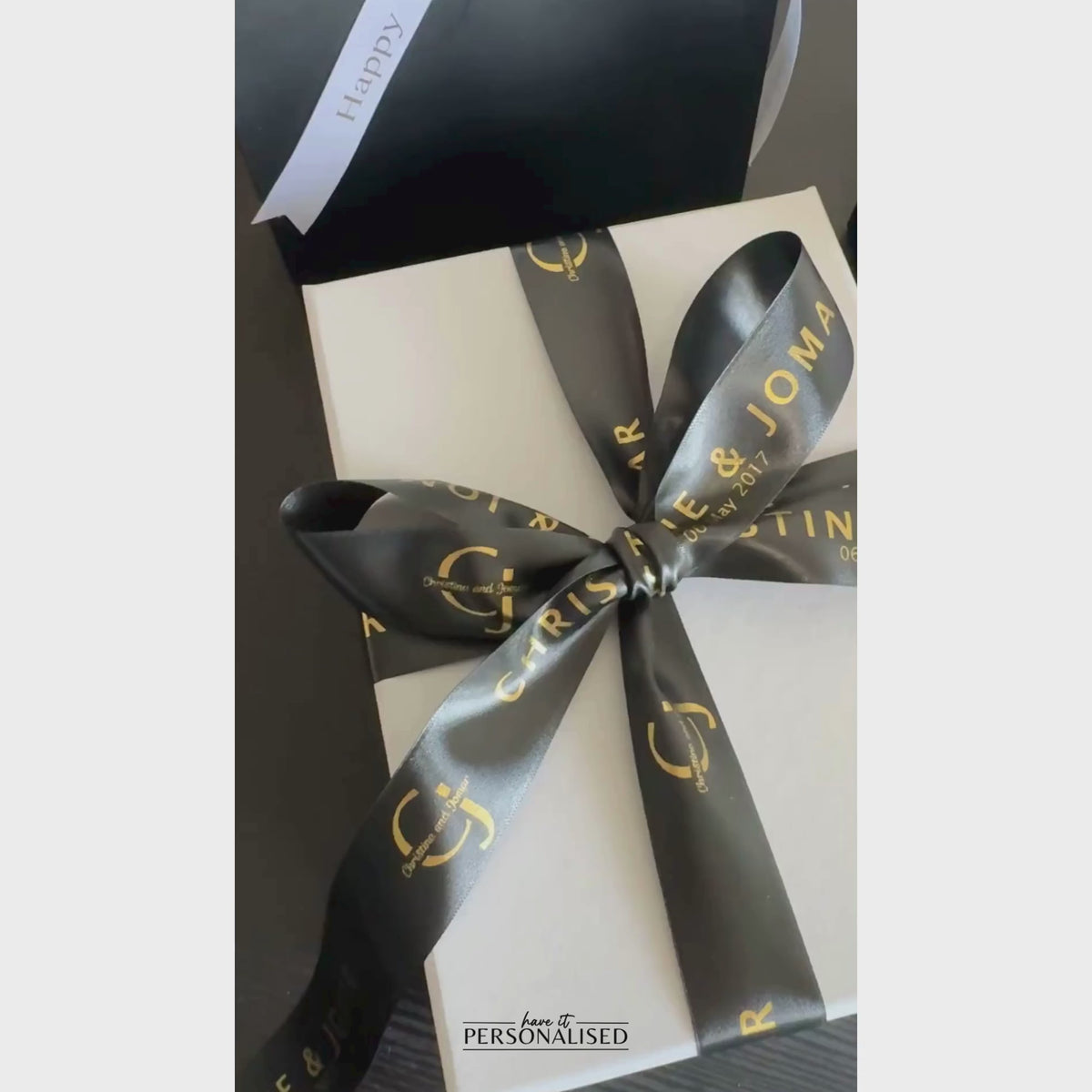 Personalised 25mm Satin Ribbon